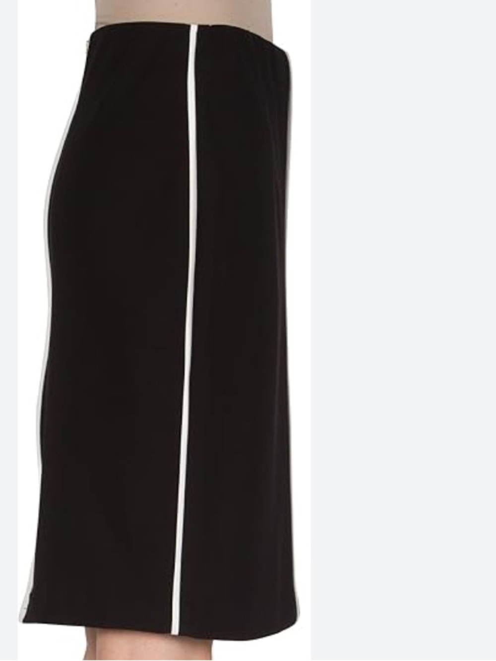 George Skirt with White Piping